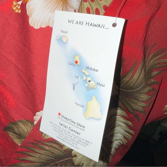 Pacific Legends Hawaiian Red and White Dress Size Small - Picture 13 of 15